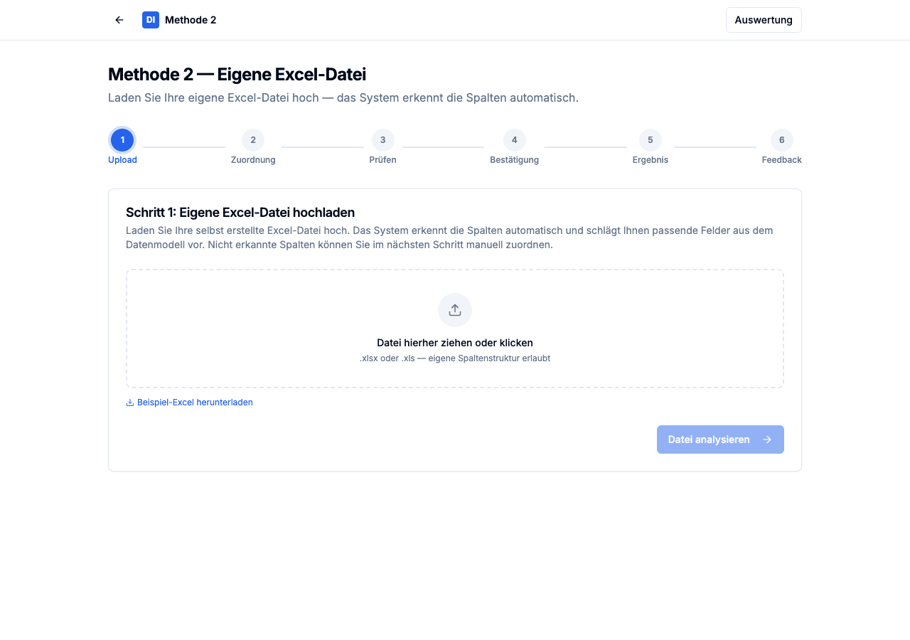 Methode 2 – Datei-Upload mit Drag & Drop